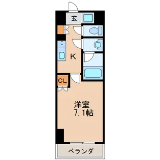 リヴシティ栄弐番館【9階】の間取り