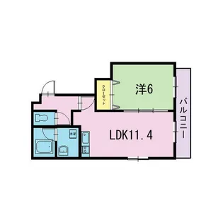 クリア壱番館【3階】の間取り
