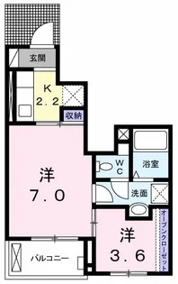 ヴィラ 桜井町【1階】の間取り