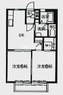 シーズ清山【2階】の間取り