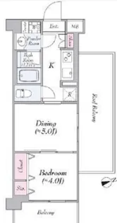 日神デュオステージ六郷土手【4階】の間取り
