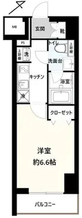 GENOVIA横浜関内skygarden【5階】の間取り