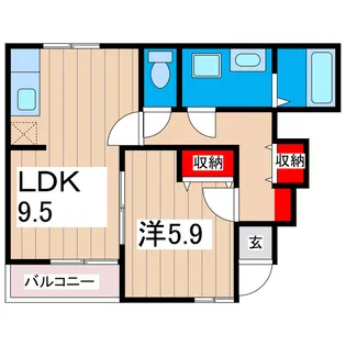 CLASSE表原【1階】の間取り