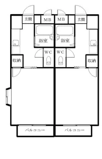 ラ・ビスタ【1階】の間取り