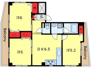 エトワール西日暮里【3階】の間取り