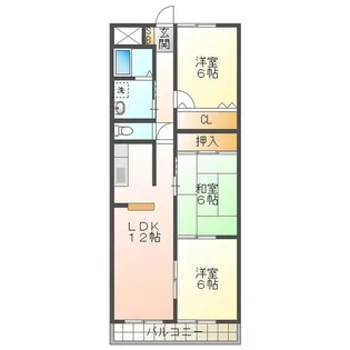 アズワン【3階】の間取り