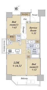 シティハウス池袋【9階】の間取り