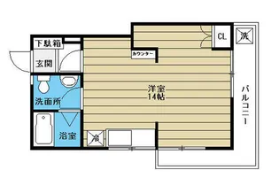 メゾンカトレア【1階】の間取り