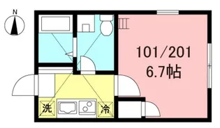 アザーレ・パッシオ百合ヶ丘【1階】の間取り