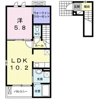 シェーネB【2階】の間取り