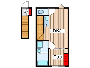Desapark指扇【2階】の間取り