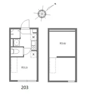 ハーモニーテラス志村【2階】の間取り