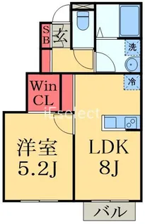 ドールヒルズA【1階】の間取り