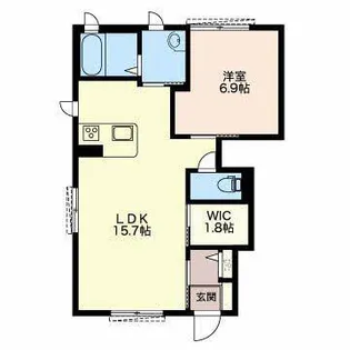 サンセール B棟【1階】の間取り