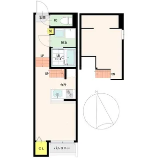 Plumeria Sendai【2階】の間取り