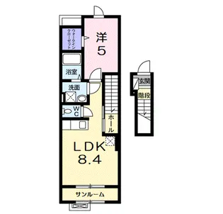 エスポワール【2階】の間取り