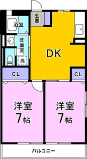 A one【2階】の間取り