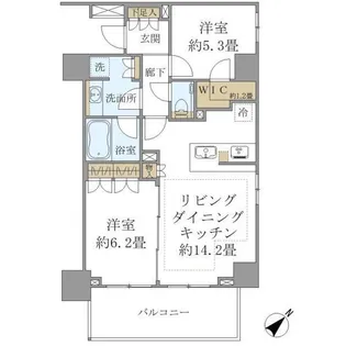 ザ・パークハウスアーバンス東五反田【3階】の間取り
