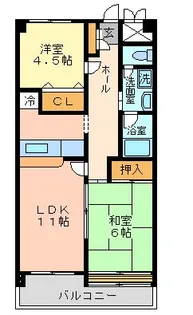 アクアマリン希望ヶ丘【5階】の間取り