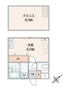 東領家ハイツ【3階】の間取り