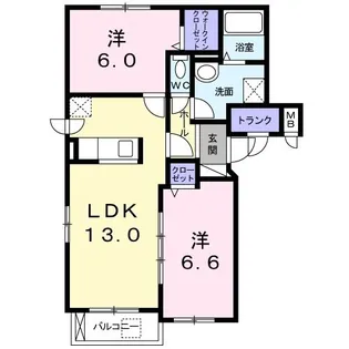 AmyVI【3階】の間取り