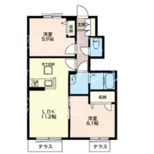 カトルセゾン【1階】の間取り
