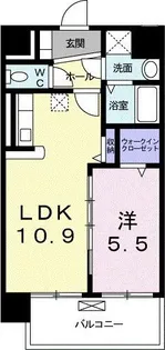 アクアル チェ【8階】の間取り