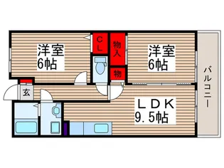 サンハイツ荒巻【3階】の間取り