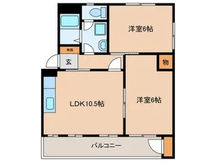 コーポYUTAKA【3階】の間取り