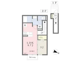 ウィル【2階】の間取り