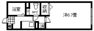 タウンコート谷山【2階】の間取り