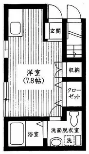 湊DENアパートメント【1階】の間取り