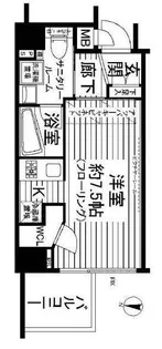 ステージファースト明大前アジールコート【7階】の間取り
