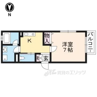 Espoir東寺【2階】の間取り