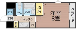 サンモール中央【6階】の間取り