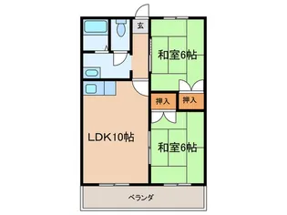 キャッスル岡崎マンション【3階】の間取り