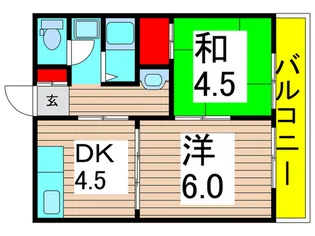 コ-ポ鈴木【2階】の間取り