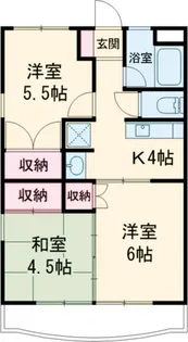コーポ芭蕉苑【1階】の間取り