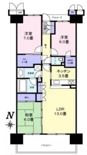 コロンブスシティ【9階】の間取り
