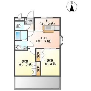 センチュリーハイツ【1階】の間取り