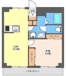 ハイツサトウ【1階】の間取り