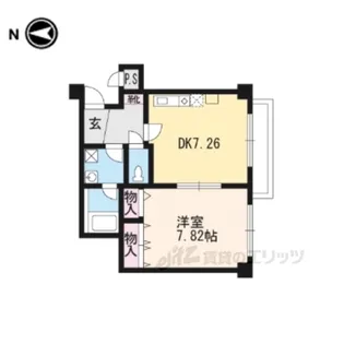 プラネシア星の子山科駅前【2階】の間取り