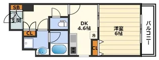 エイペックス梅田東II【7階】の間取り