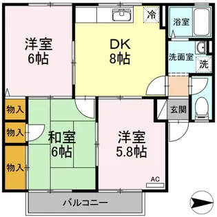 セジュール藤本【2階】の間取り