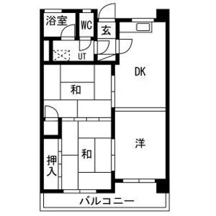 トヨダハイビル【2階】の間取り
