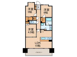 シエリアシティ明石大久保C棟【13階】の間取り