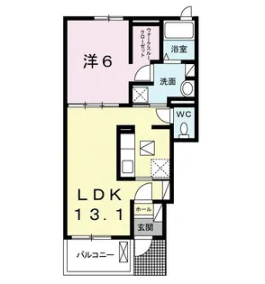 アリエッタ小塚山 II【1階】の間取り