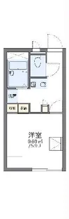 レオパレス鈴鹿【1階】の間取り