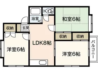ファミーユ高取【1階】の間取り