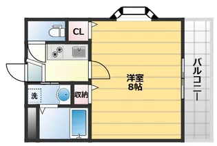 レジデンス南高浜【4階】の間取り